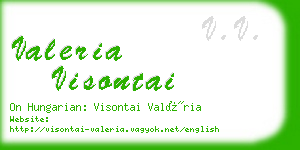 valeria visontai business card